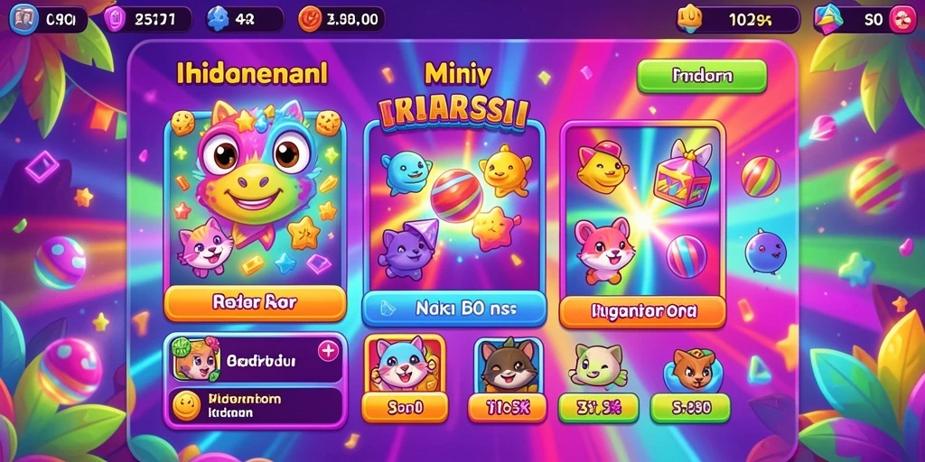Tangkapan layar menampilkan berbagai item dan karakter baru.