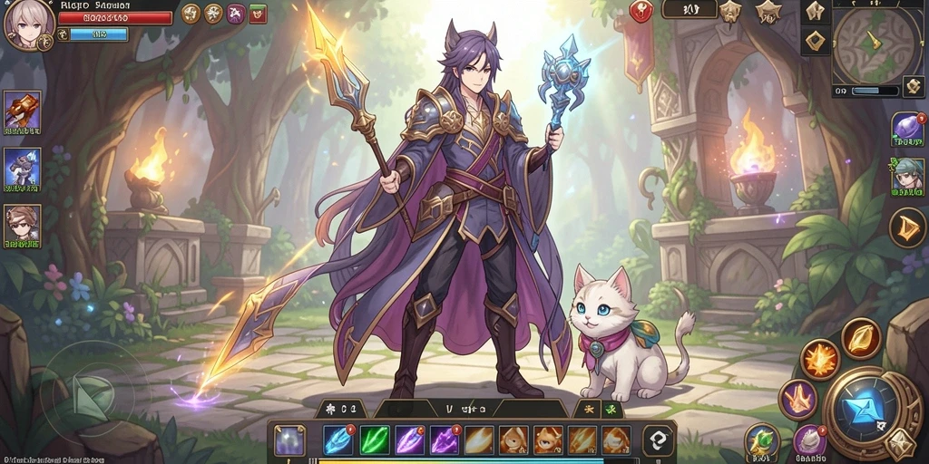 Screenshot menunjukkan fitur interaksi antar pemain dalam game.